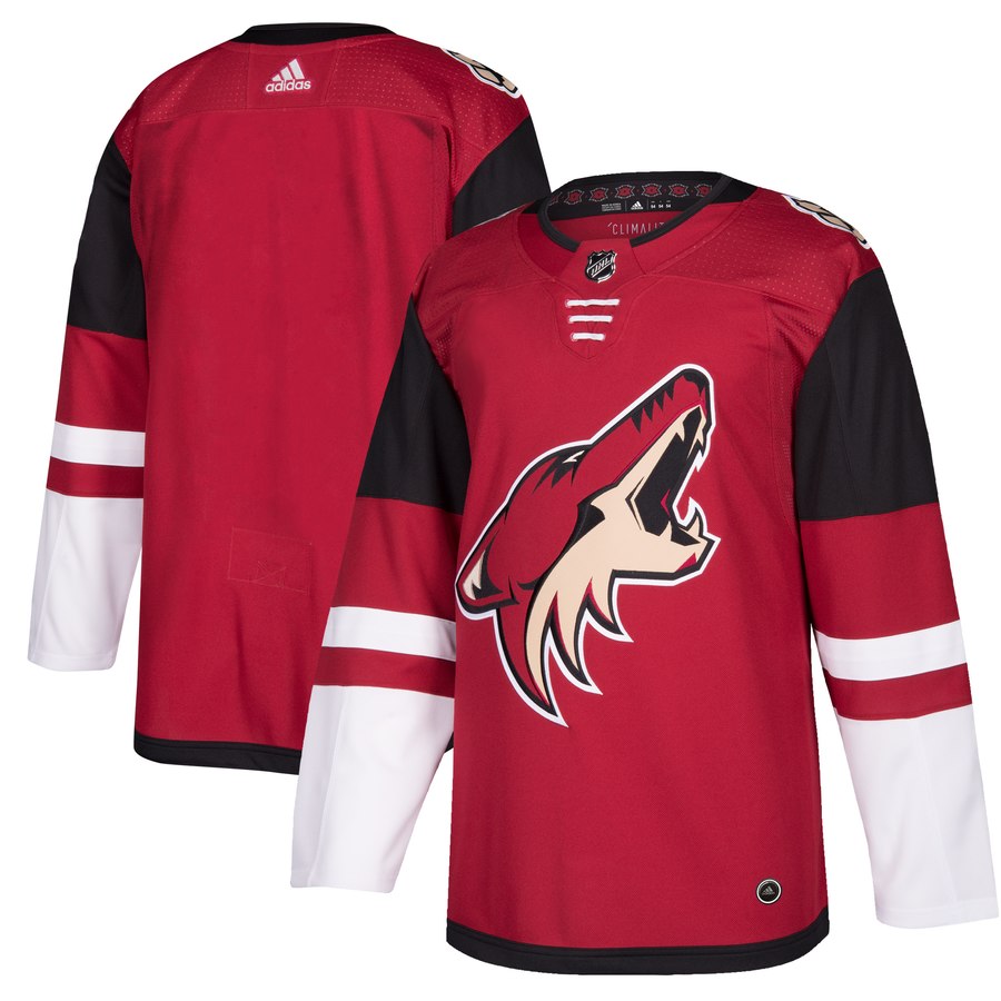 Men's Adidas Arizona Coyotes Burgundy Red 2018 Season Home Stitched NHL Jersey